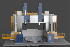 CK(X)52-Serie CNC-Doppelständer-Vertikal-Drehfräsmaschinen